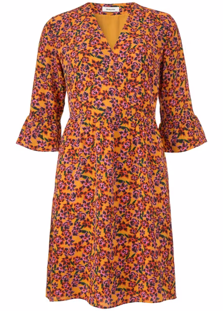 Madonna Print Dress - Flower Love