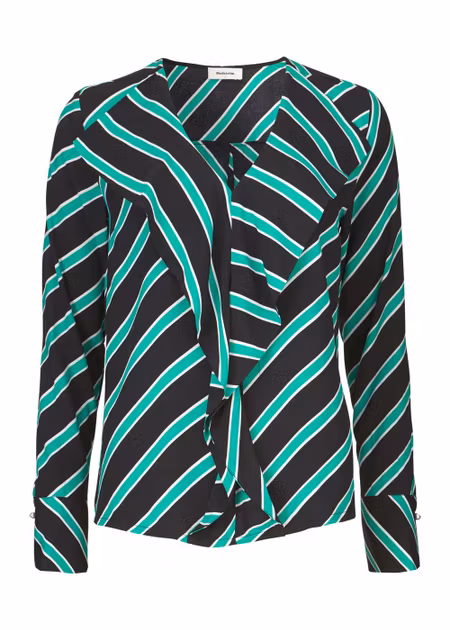 Monet Print Top - Candy Stripe