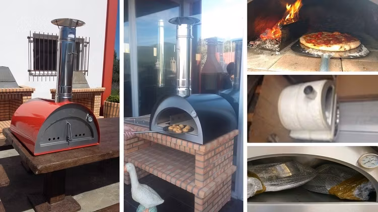 Reservsten till  Pizzaugn isolerad  Portugal inox