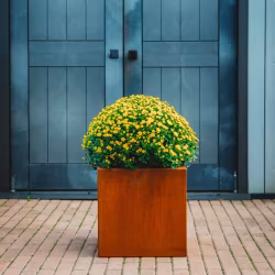 Clara L – blomkruka i cortenstål