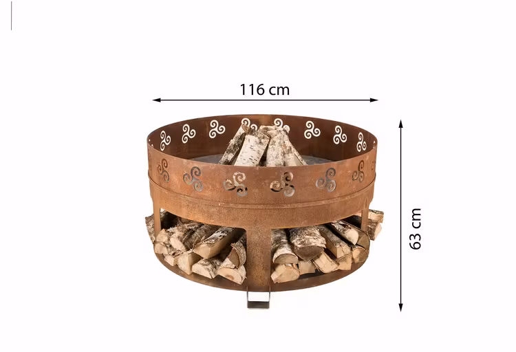 Eldstad Corten Utomhus Antigo . 116 cm Ord pr 18900 kr