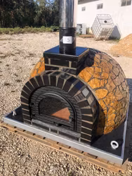 Pizzaugn med natursten 110 cm  Modell nr 15