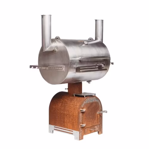 GrillSymbol BBQ rökgrill Smoky Beast Silver