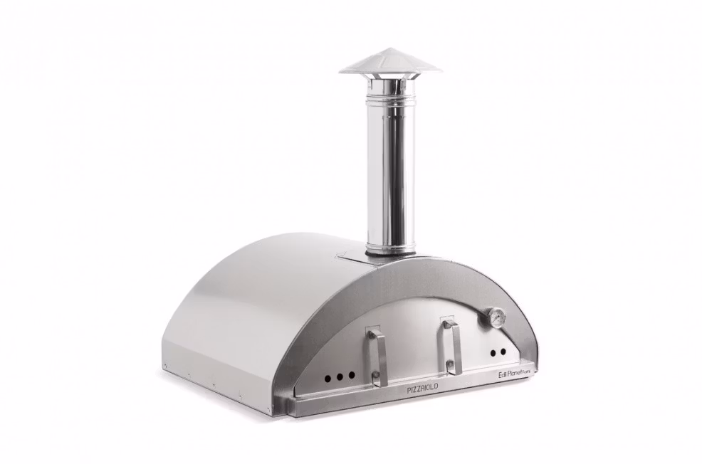 Pizzaiolo 4 pizzor vedeldad rostfri med spadkitt