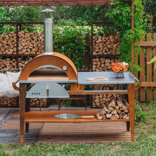 GrillSymbol pizzaugn med stor bord Pizzo-XL-set