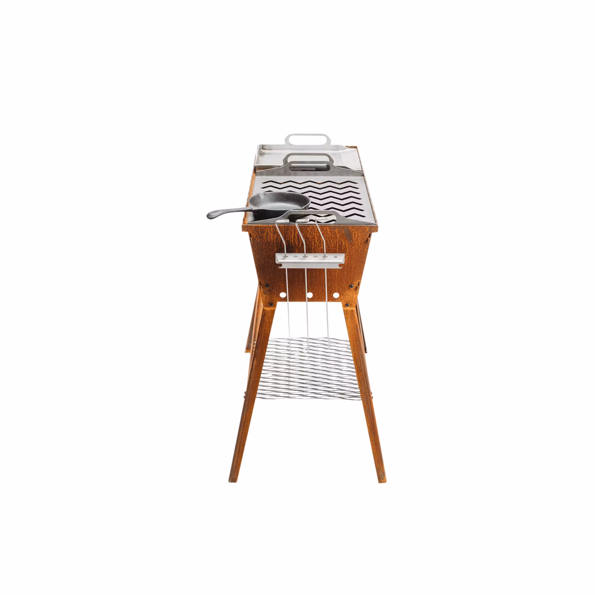 Naked Chef Kolgrill, underbar corten grill