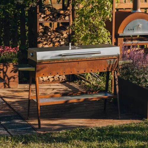 Corten kolgrill chef XL.