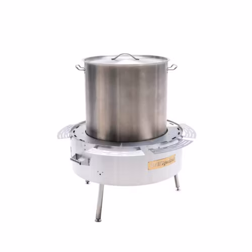 Soppstation med gasolbrännare 160 L grillsymbol