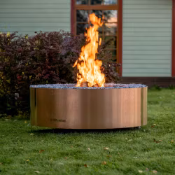 Eldstad utomhus Luna Copper Black, ø 119 cm