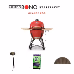 Kamado Bono Grande Röd 59 cm med startpaket