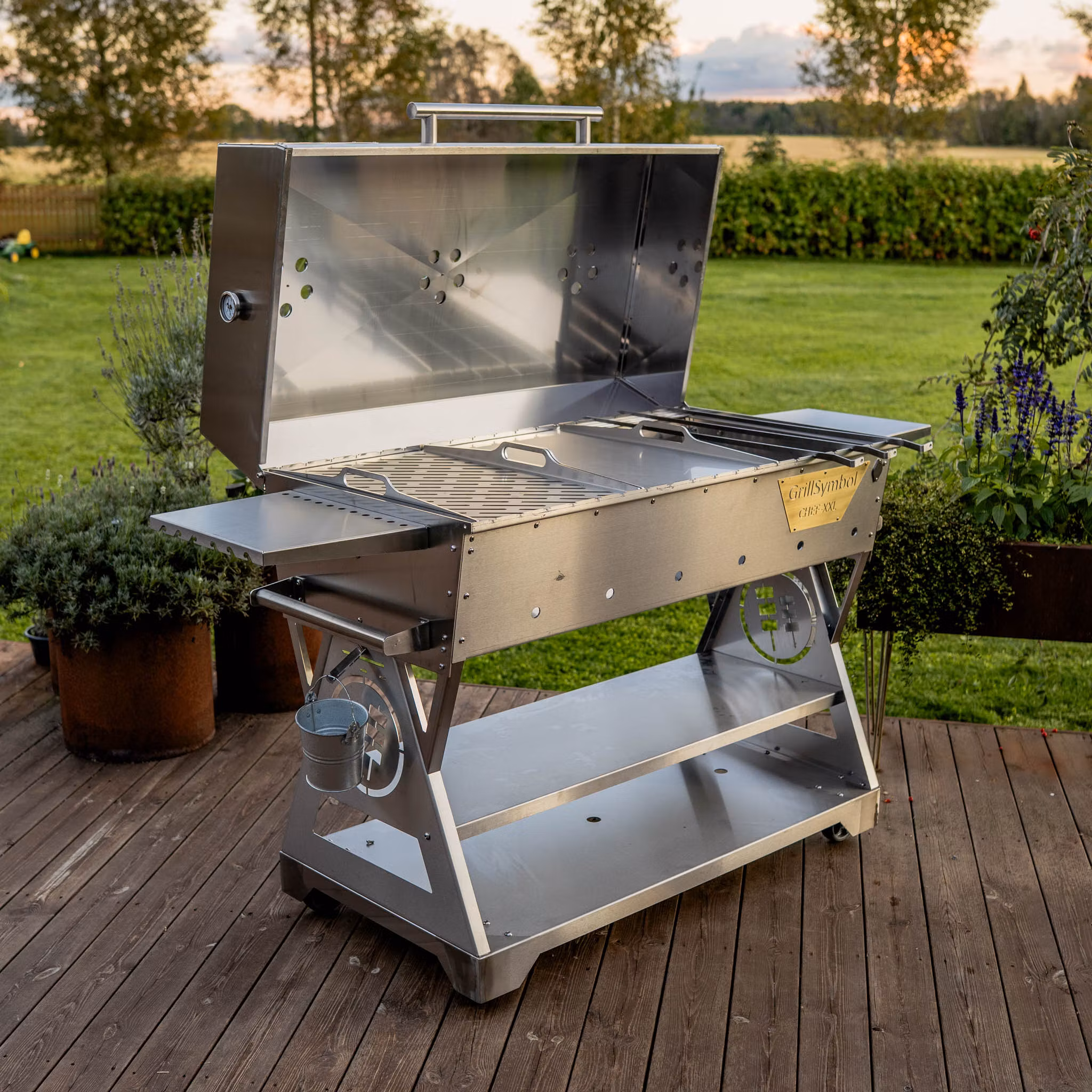 GrillSymbol kolgrill Chef XXL Silver
