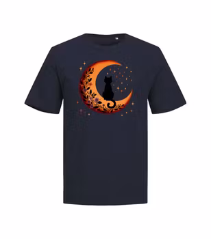 T-shirt  Unisex - Katt på månen