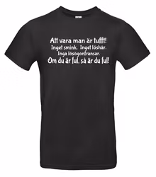 Att vara man är tufft...