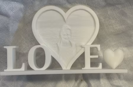 Ljuslykta LOVE med egen bild