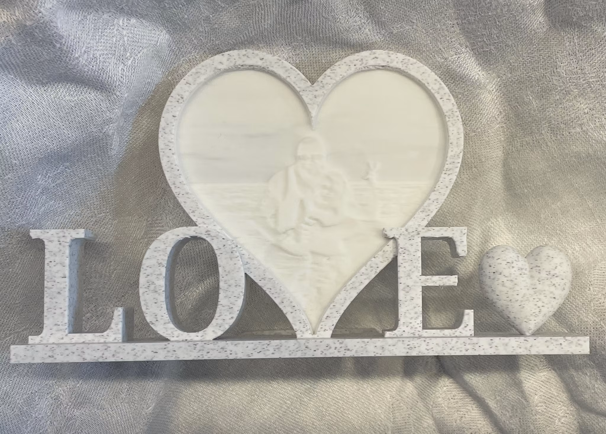 Ljuslykta LOVE med egen bild