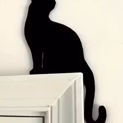Dörrkarm hörndekor Sittande katt