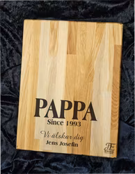 Skärbräda i ek till älskade Pappa 3