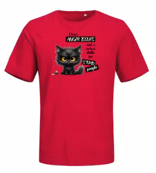 T-shirt Unisex Angry Cat