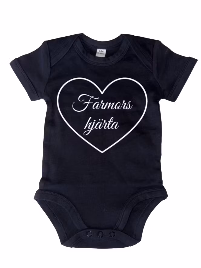 Farmors Hjärta Kortärmad Body