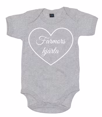 Farmors Hjärta Kortärmad Body
