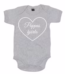 Pappas Hjärta Kortärmad Body