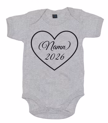 Kortärmad Body Med Valfritt Namn 2026