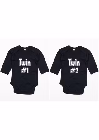 Långärmade Bodys Twin 1 & 2