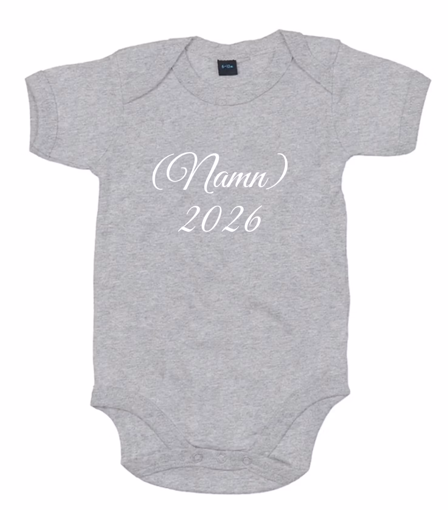 Kortärmad Body Med Valfritt Namn & År