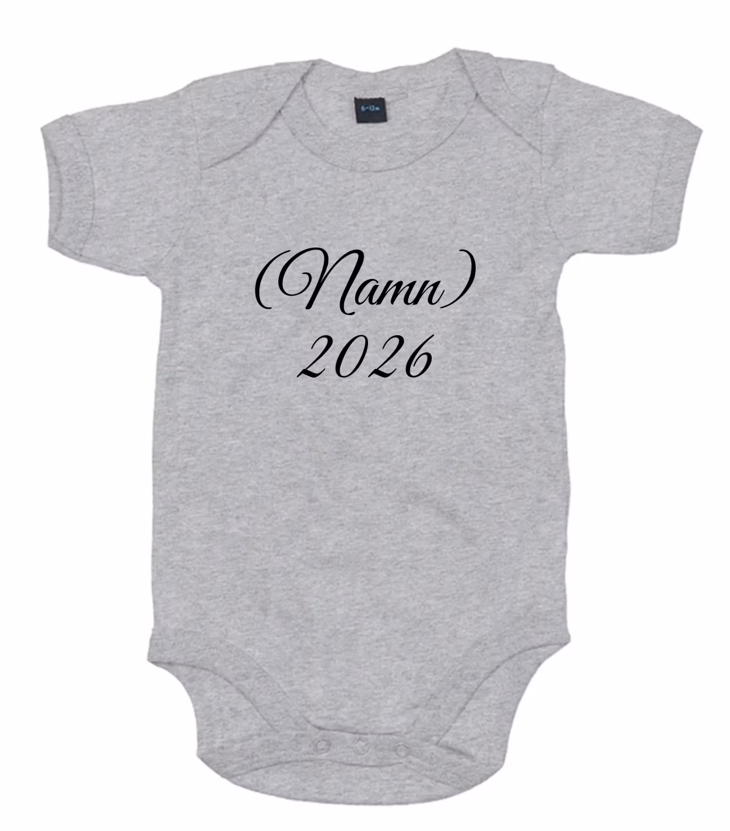 Kortärmad Body Med Valfritt Namn & År