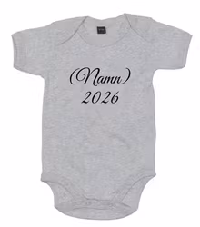 Kortärmad Body Med Valfritt Namn & År