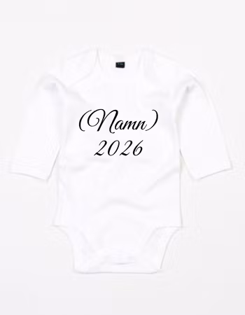 Långärmad Body Med Valfritt Namn & År