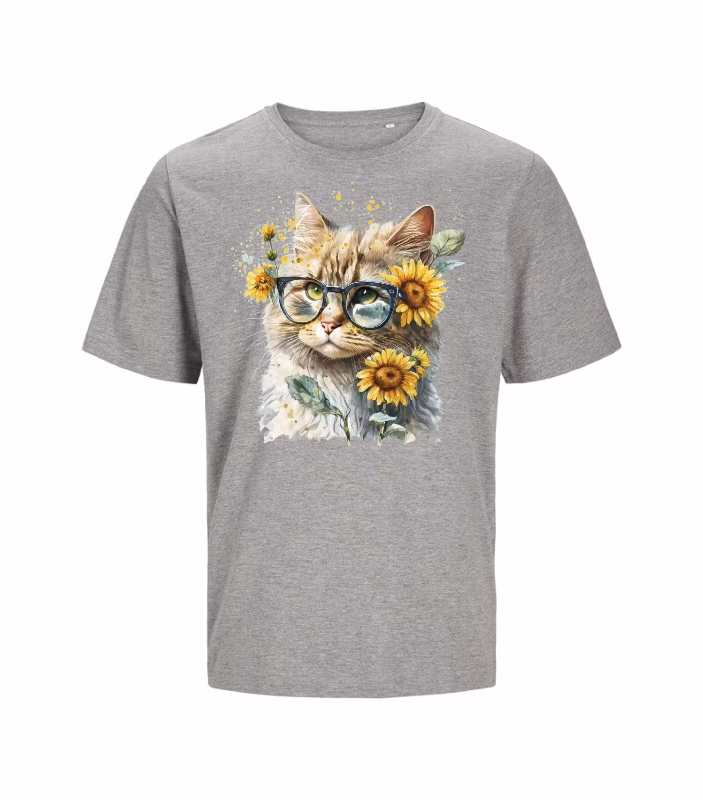 Katt med glasögon - T-shirt