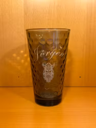 Graverat tonat glas – valfri text eller logotyp