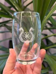 Graverat Glas med Valfri Text eller Bild