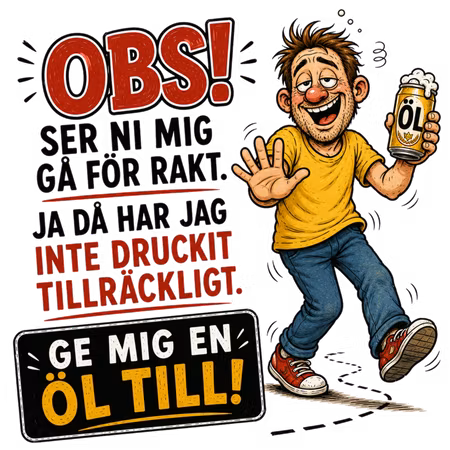 Linne Ölburkshalvmaran - OBS! Ge mig en öl till!