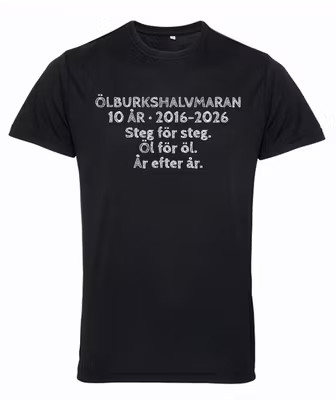 TriDri® Performance T-shirt – Ölburkshalvmaran 10 År