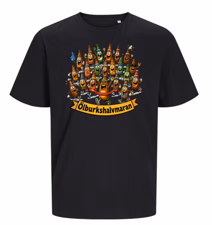T-shirt Ölburkshalvmaran – 21 flaskor på språng