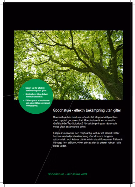 Goodnature a24 proffsfälla mot mus / rått. Ord 5490 slutsåld