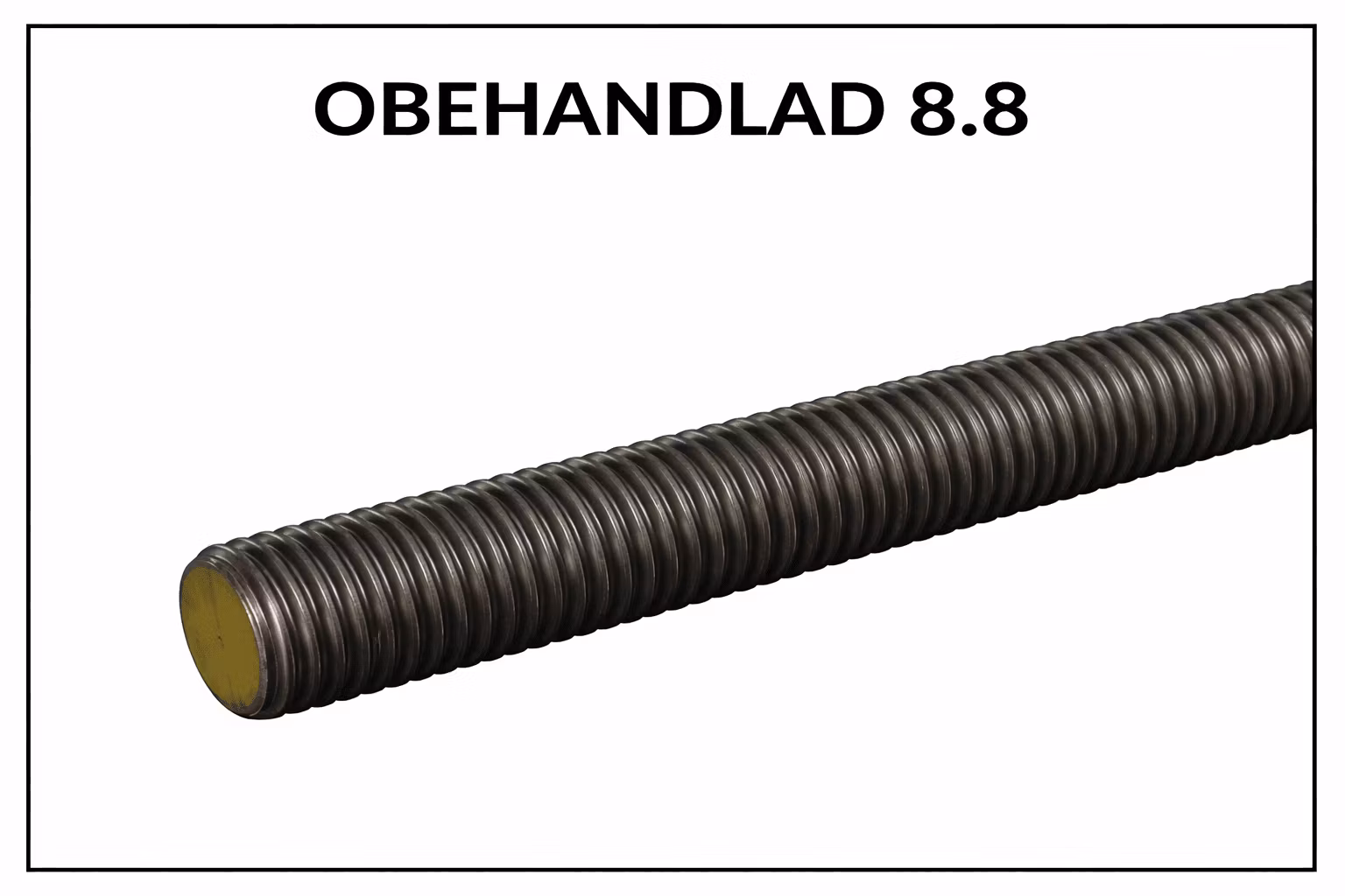 Gängstång 8.8 obehandlad - Materialexperten