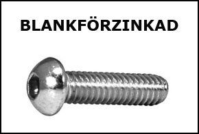 Kullrig insexskruv blankförzinkad - Materialexperten