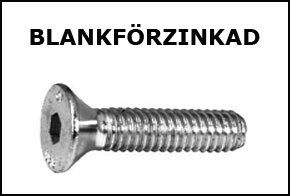 Försänkt insexskruv blankförzinkad - Materialexperten