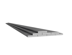 Rostfri plattstång valsad 20x10