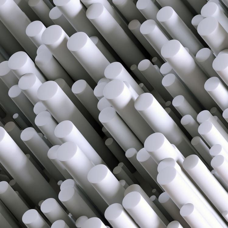 POM 80mm Vit acetalplast