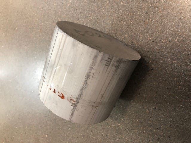 Aluminium diameter 100 mm AW6026 Svarvämne