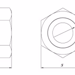 Låsmutter Mässing M6LM DIN 985