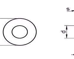 Kupad fjÀderbricka A2 DIN 6796