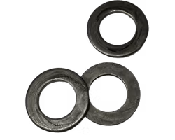 Svart bricka plan obehandlad Standard DIN 125