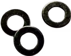 Svartförzinkad Planbricka DIN 125