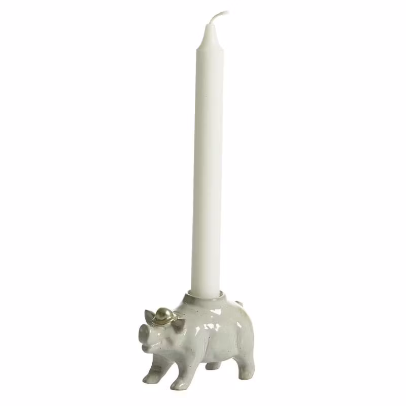 Ljusstake gris