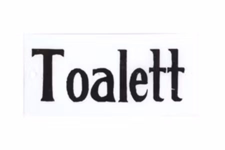 Toalett skylt